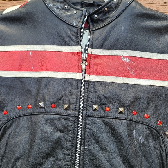 Def Leppard Ladies Leather Jacket from Wilson’s Leather Medium - Picture 12 of 16